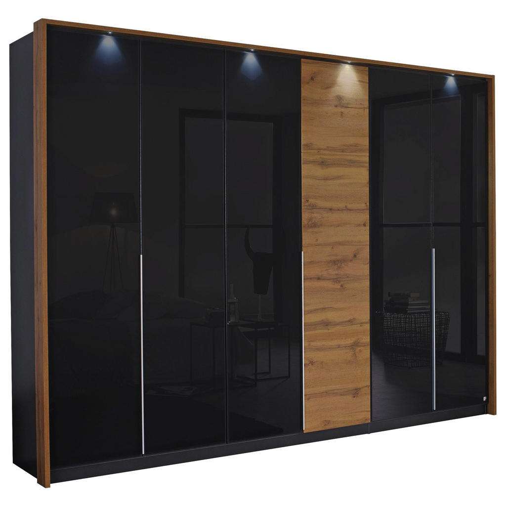 Carryhome DREHTÜRENSCHRANK 6-türig Grau, Braun