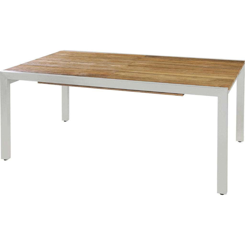 Zebra Süd GARTENTISCH Holz, Metall Silber, Braun