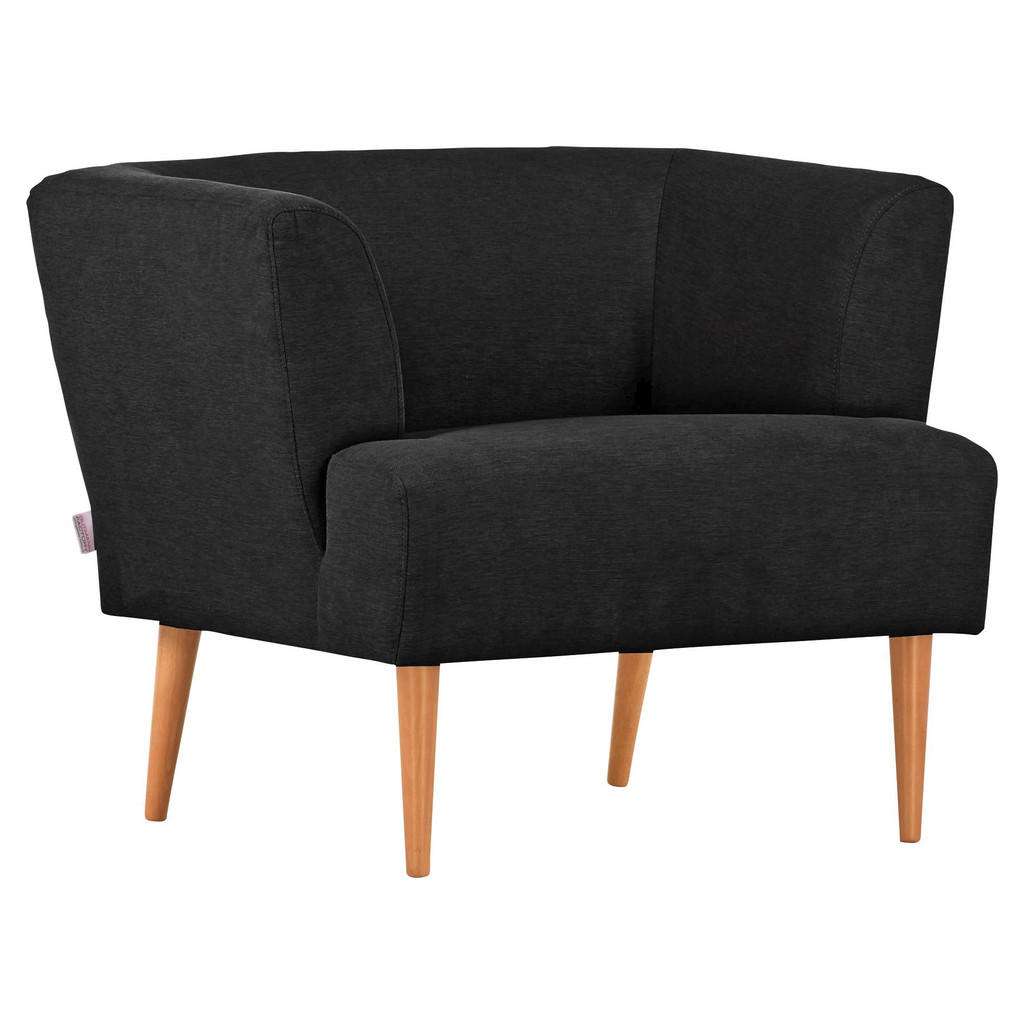 Hom`in SESSEL Flachgewebe Grau