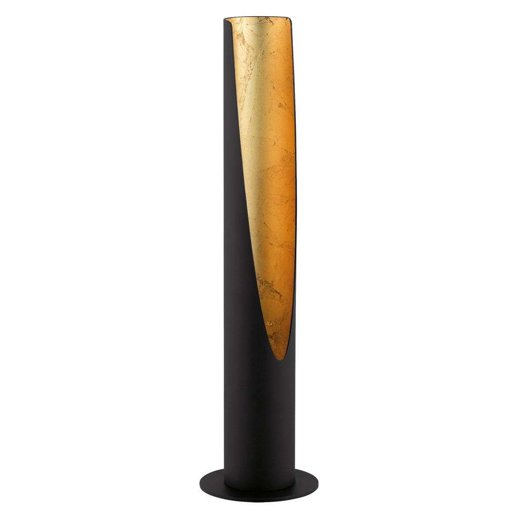 XXXL LED-TISCHLEUCHTE, Schwarz, Gold
