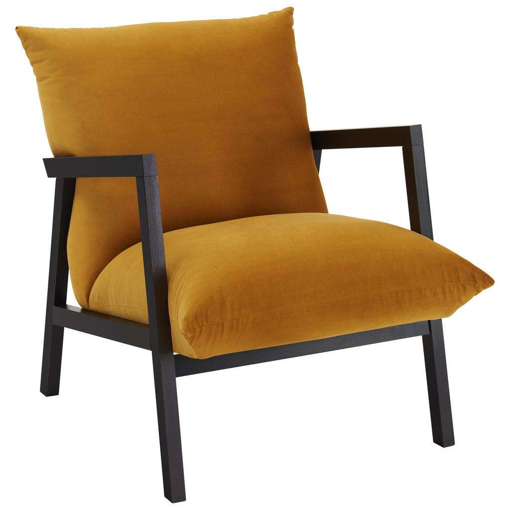 Carryhome SESSEL Mikrofaser Geld, Braun