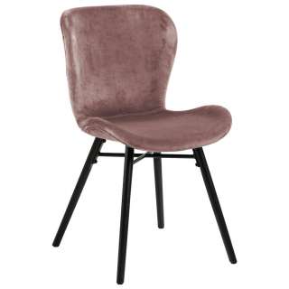 Carryhome STUHL Velours Rosa