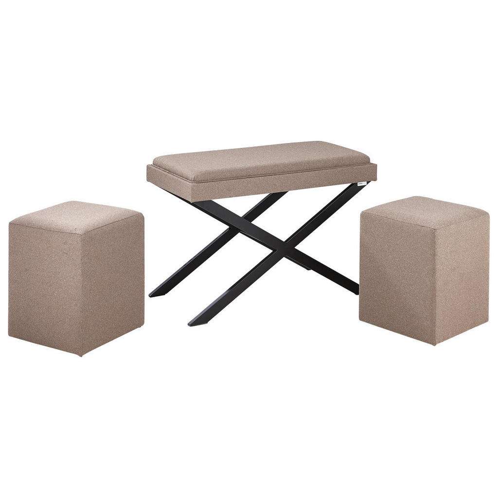 Carryhome COUCHTISCHSET rechteckig Schwarz