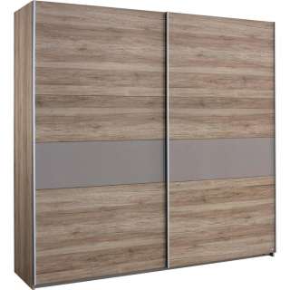 Carryhome SCHWEBETÜRENSCHRANK 2-türig Braun