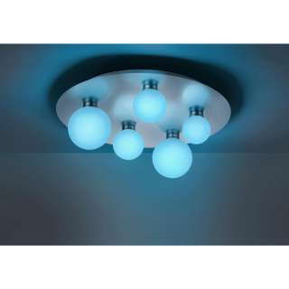 XXXL LED-DECKENLEUCHTE, Weiß, Silber