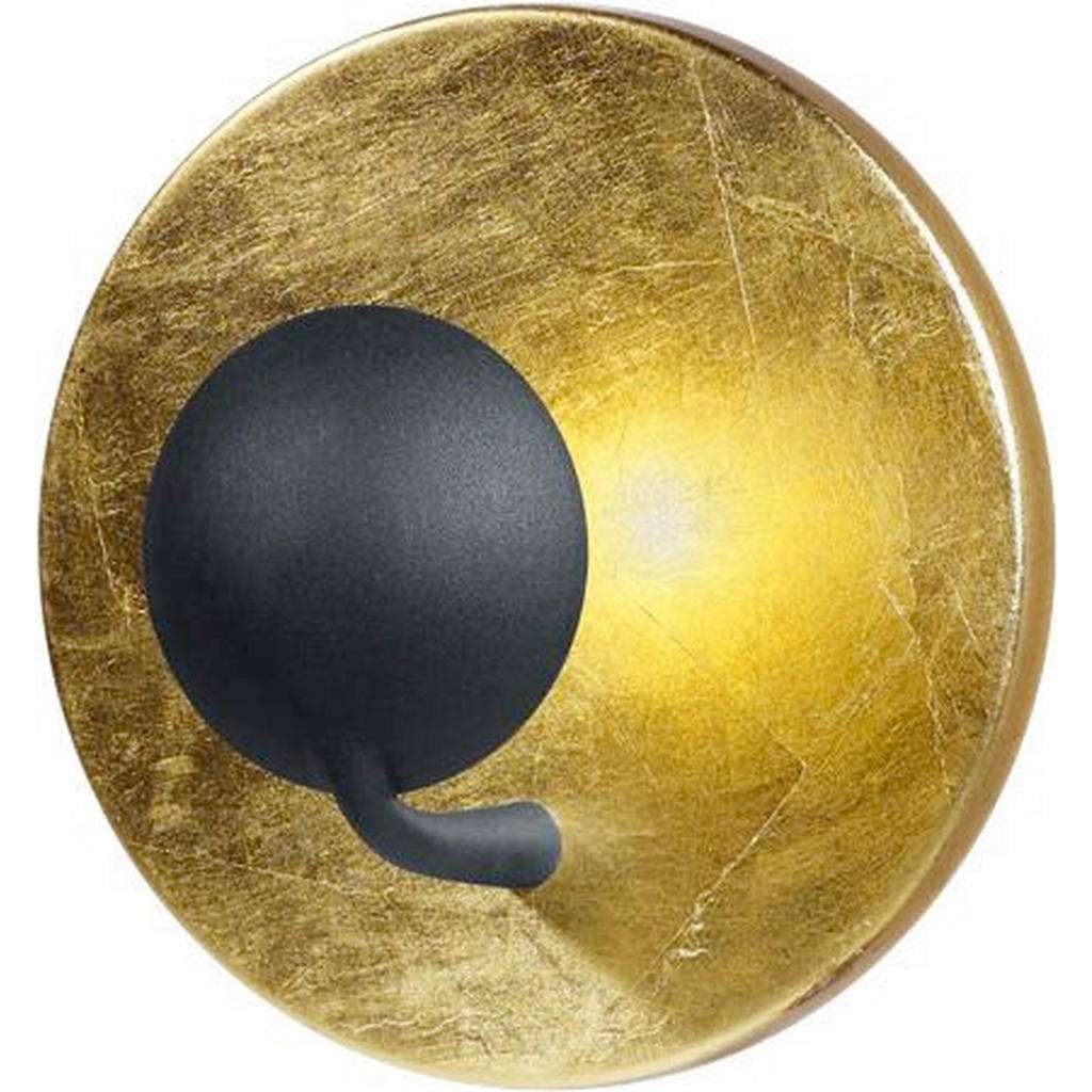 XXXL LED-WANDLEUCHTE, Schwarz, Gold