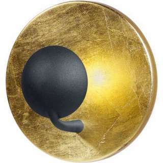 XXXL LED-WANDLEUCHTE, Schwarz, Gold