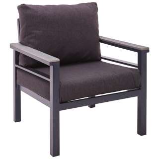 Amatio LOUNGESESSEL Grau Polystyrol Aluminium