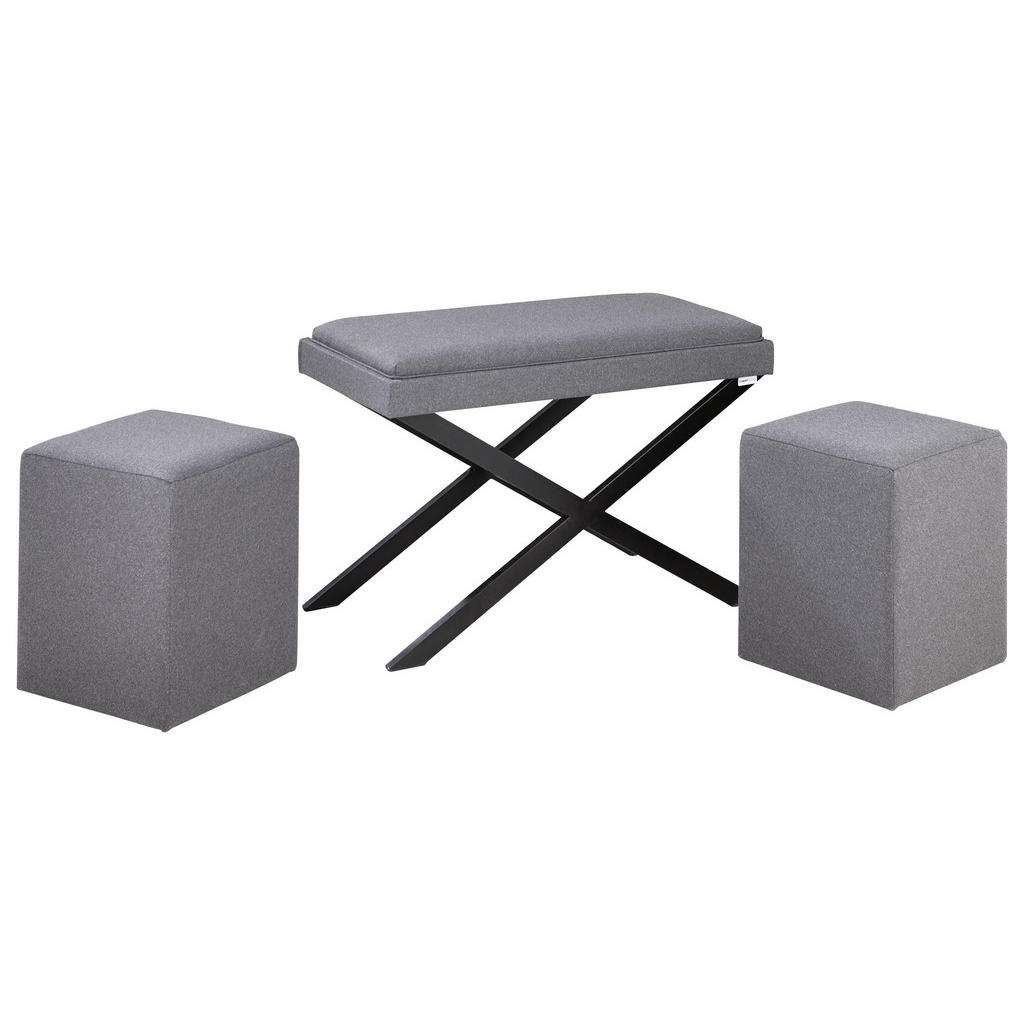 Carryhome COUCHTISCHSET rechteckig Weiß