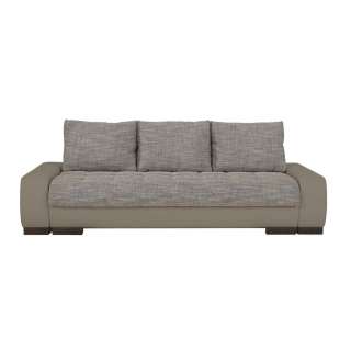 Carryhome SCHLAFSOFA Webstoff Braun