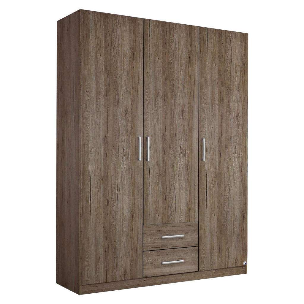 Carryhome DREHTÜRENSCHRANK 3-türig Braun