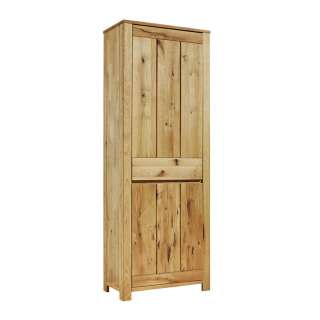 Linea Natura GARDEROBENSCHRANK Wildeiche massiv, teilmassiv geölt Braun