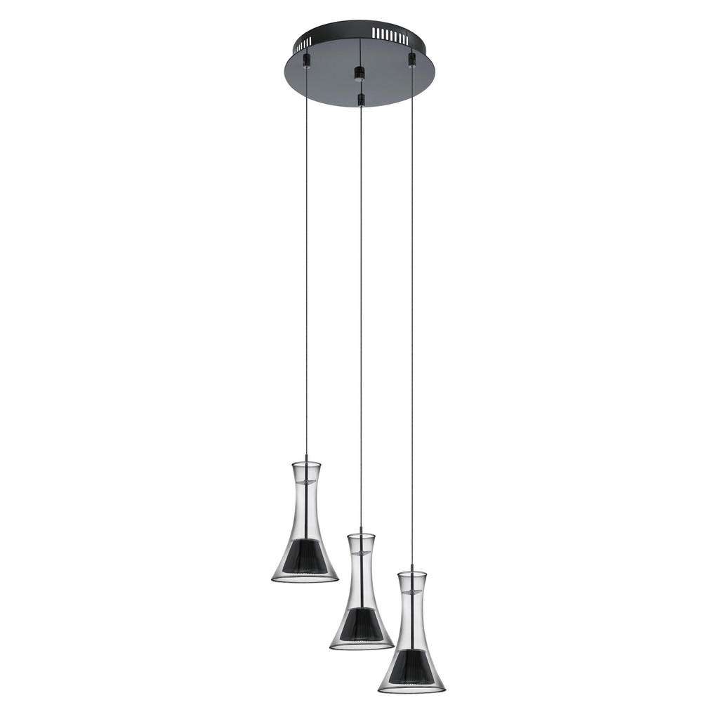 XXXL LED-HÄNGELEUCHTE, Schwarz, Weiß