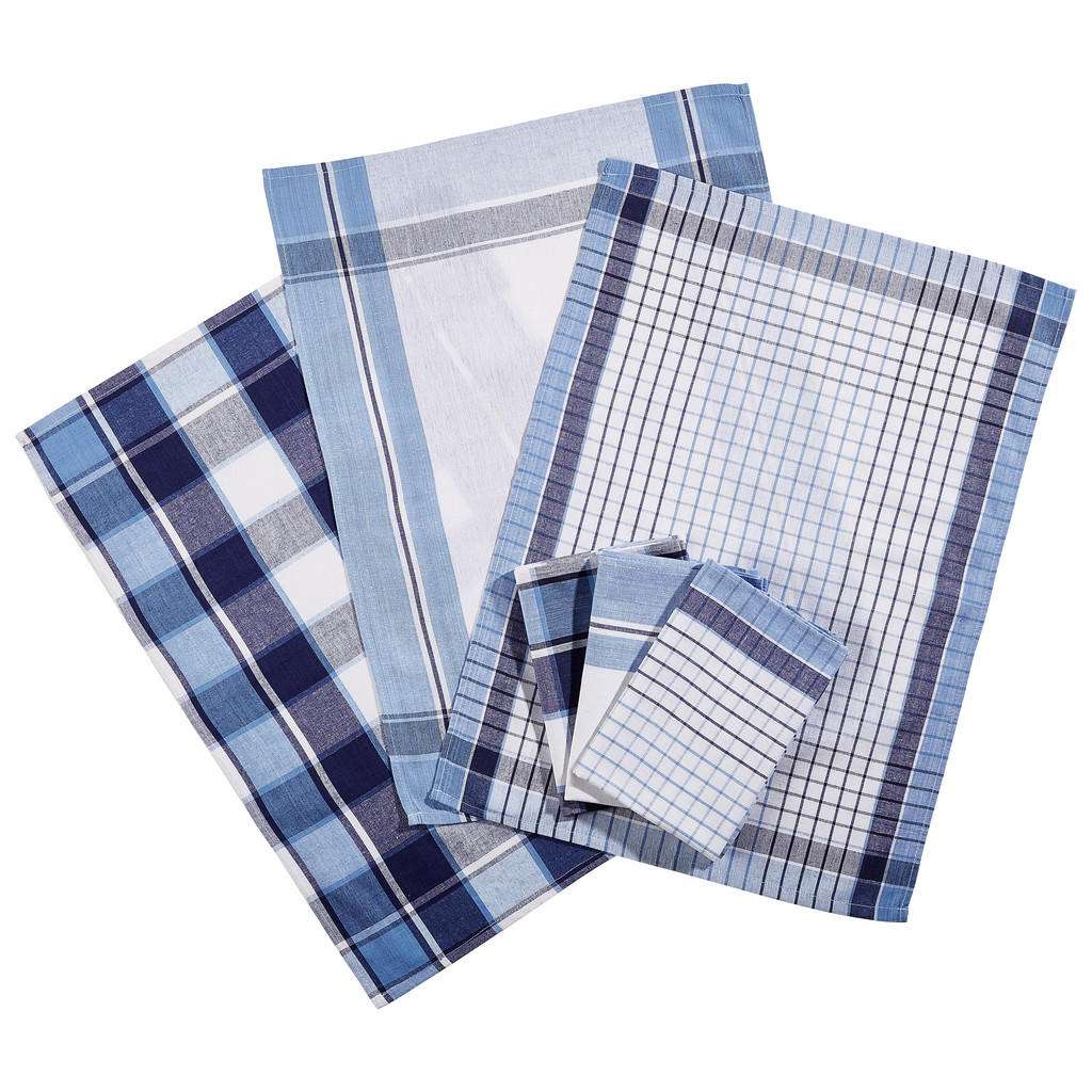 Boxxx GESCHIRRTUCH-SET 6-teilig, Blau