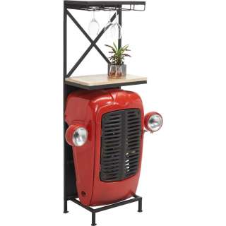Ambia Home BAR Mangoholz massiv matt, lackiert Mehrfarbig, Schwarz