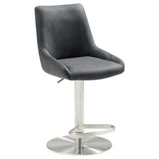 Novel BARHOCKER Lederlook Schwarz