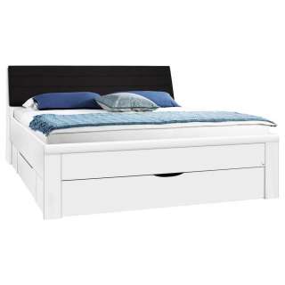 Carryhome BETT 180/200 cm, Weiß, Grau