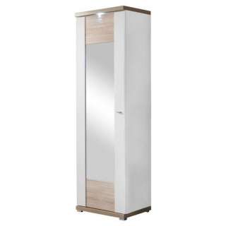 Xora GARDEROBENSCHRANK sägerau, geschroppt Weiß, Braun