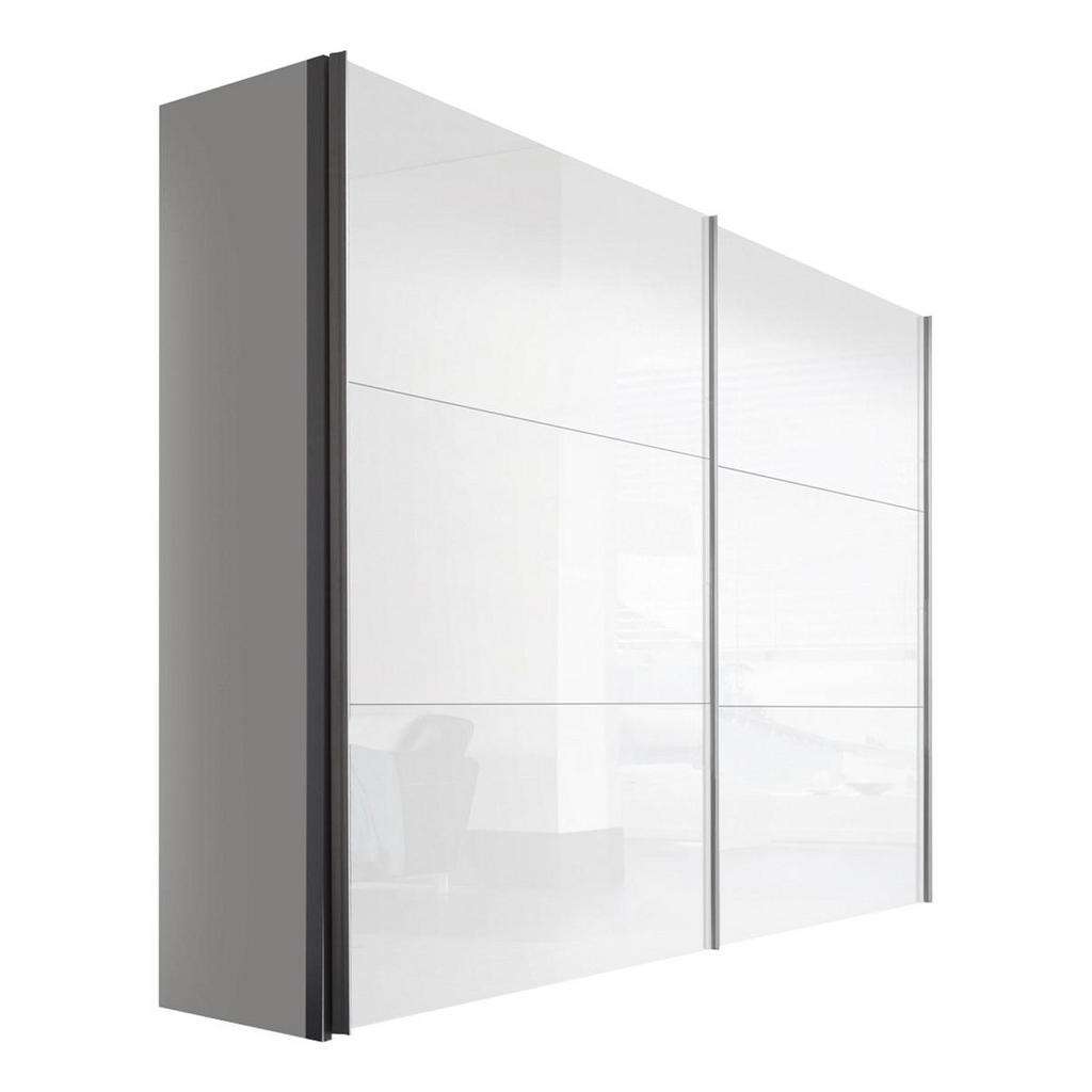 Hom`in SCHWEBETÜRENSCHRANK 2-türig Weiß