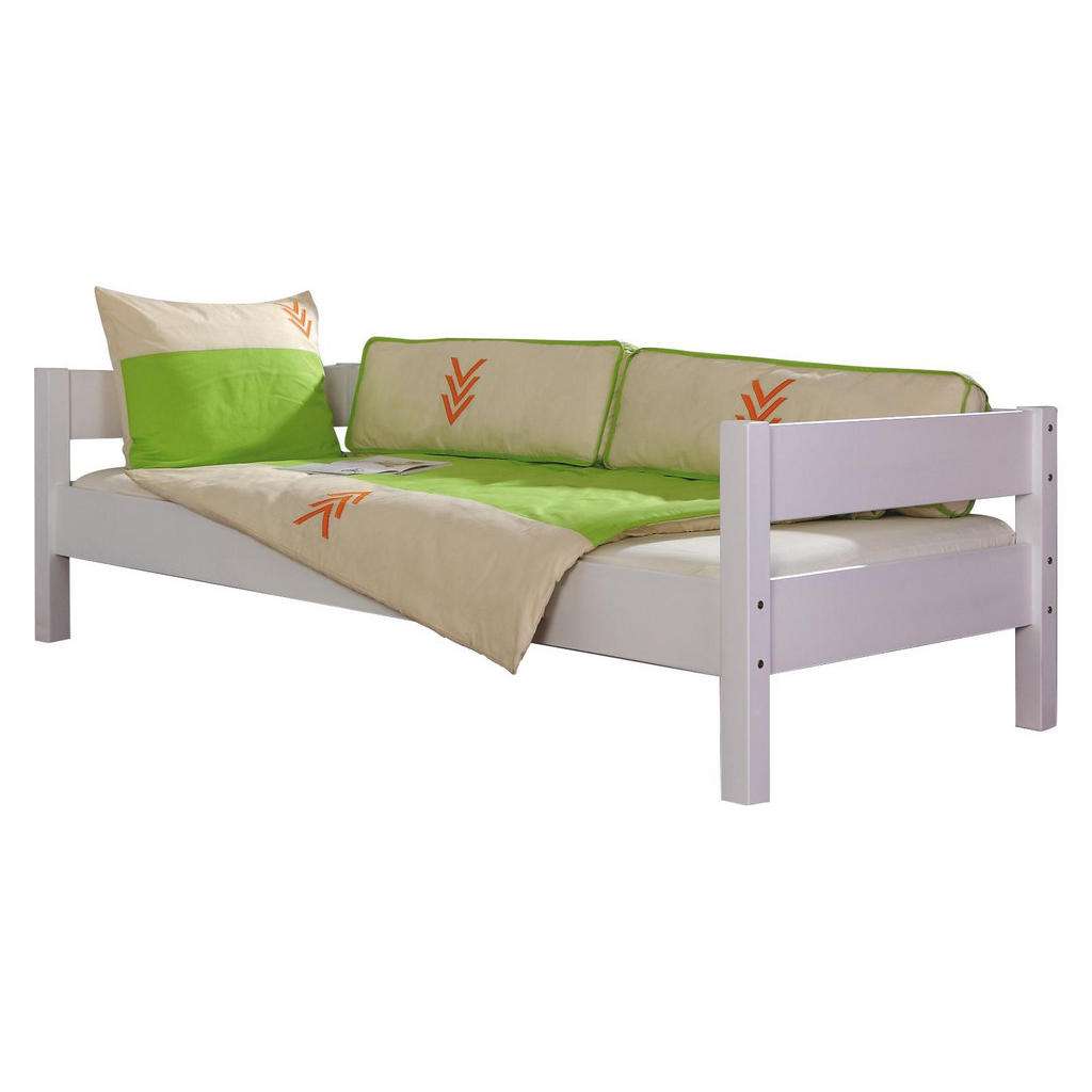 XXXL KINDER-/JUNIORBETT Buche massiv Weiß