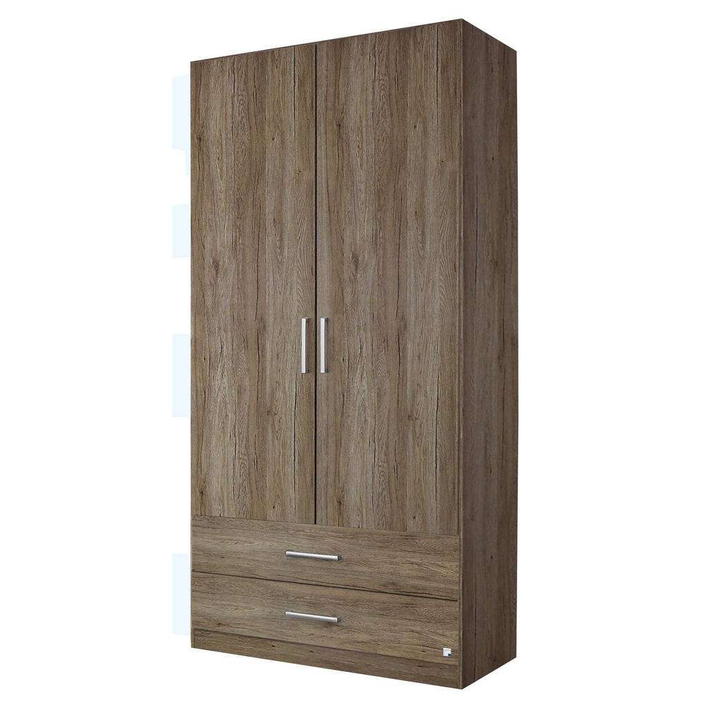 Carryhome DREHTÜRENSCHRANK 2-türig Braun