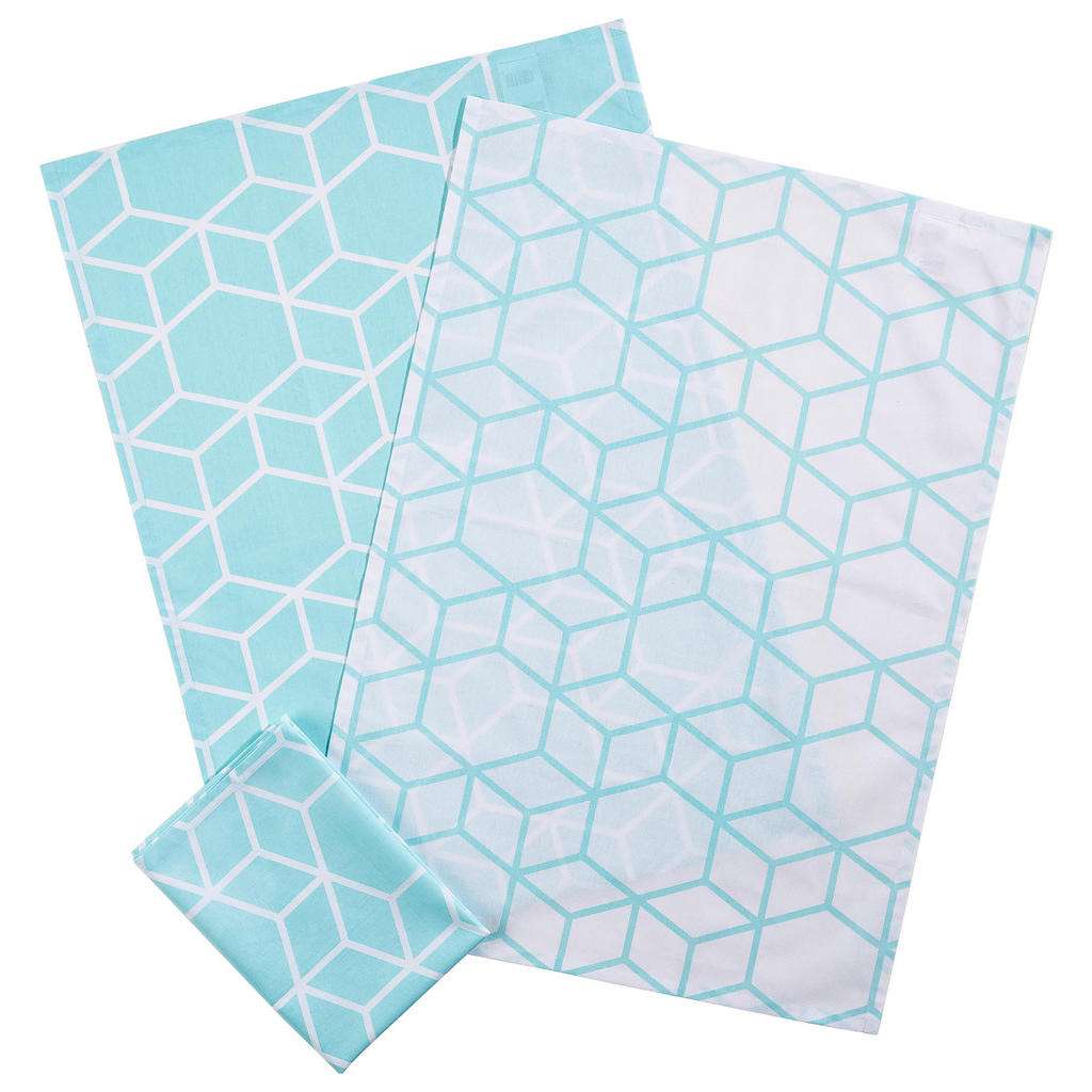 Esposa GESCHIRRTUCH-SET 3-teilig, Türkis