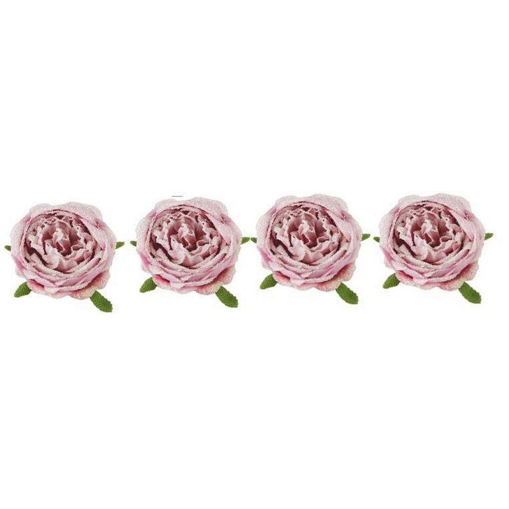 X-Mas Dekoclip-Set 4-tlg., Rosa