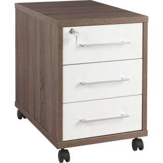 Voleo ROLLCONTAINER Weiß, Braun