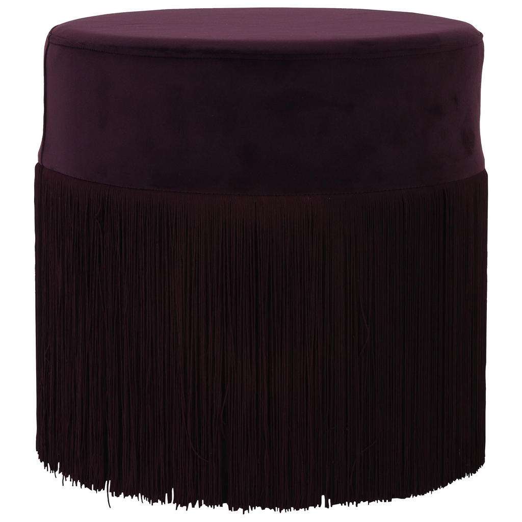 XXXL HOCKER Velours Rot