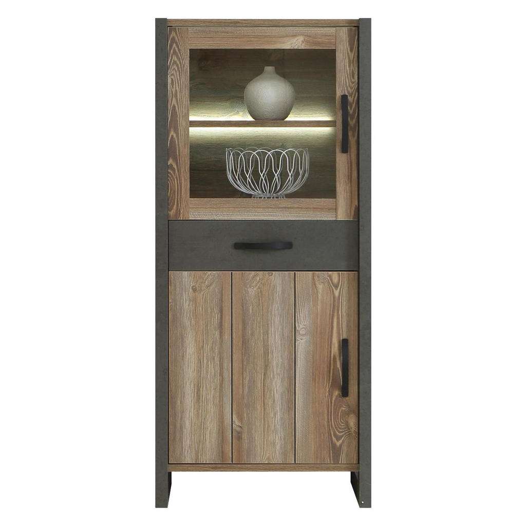 Carryhome VITRINE Braun, Grau
