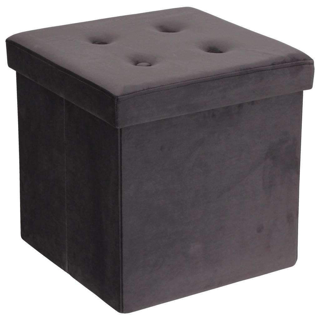 Carryhome SITZBOX Samt Grau