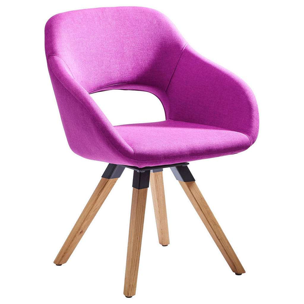 Valnatura STUHL Textilgeflecht Wildeiche massiv Braun