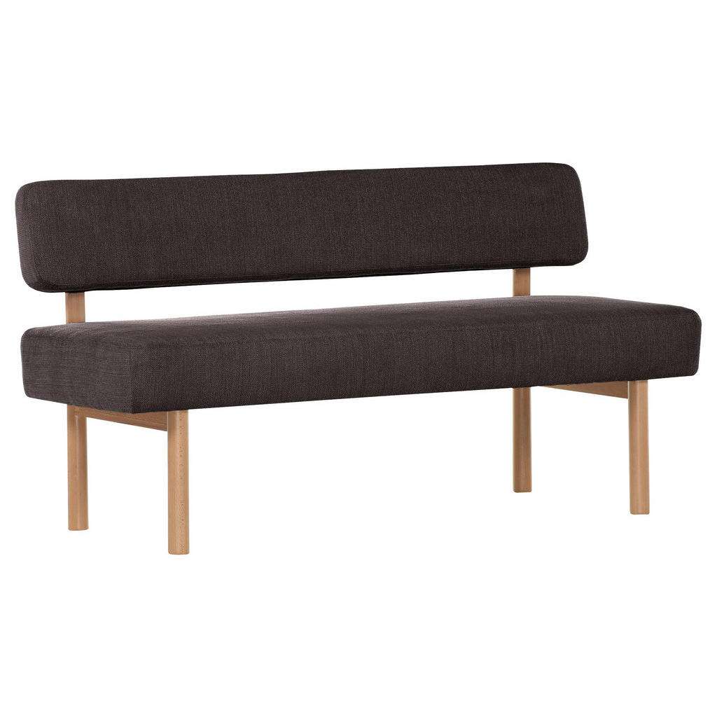 Xora SITZBANK Flachgewebe Buche massiv braun