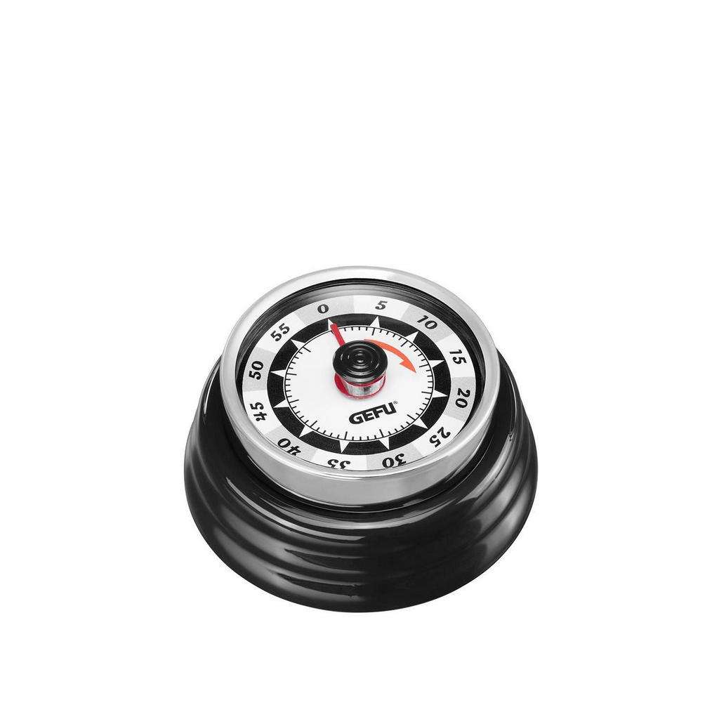 Gefu KURZZEITWECKER, Schwarz, Silber