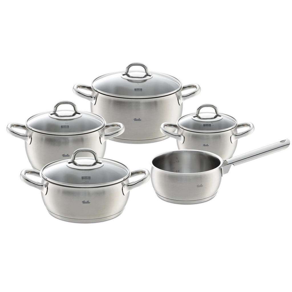 Fissler KOCHTOPFSET Edelstahl 5-teilig, Silber