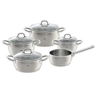 Fissler KOCHTOPFSET Edelstahl 5-teilig, Silber