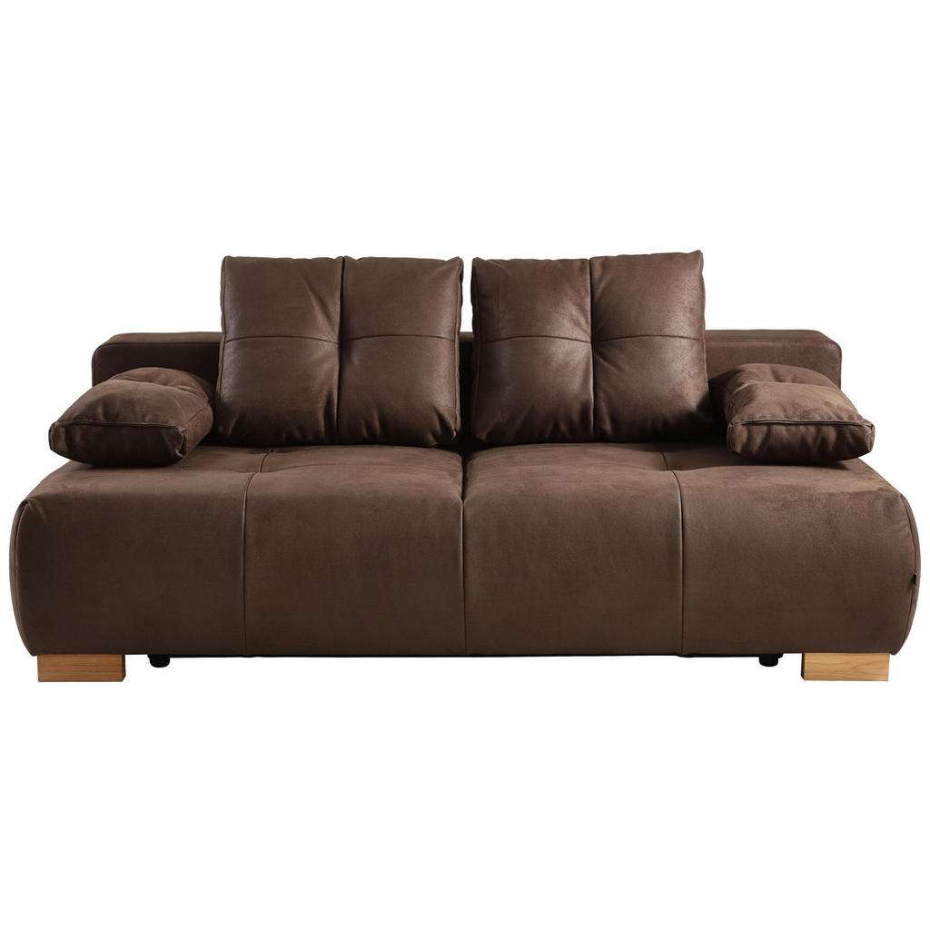 Ti`me SCHLAFSOFA Lederlook braun