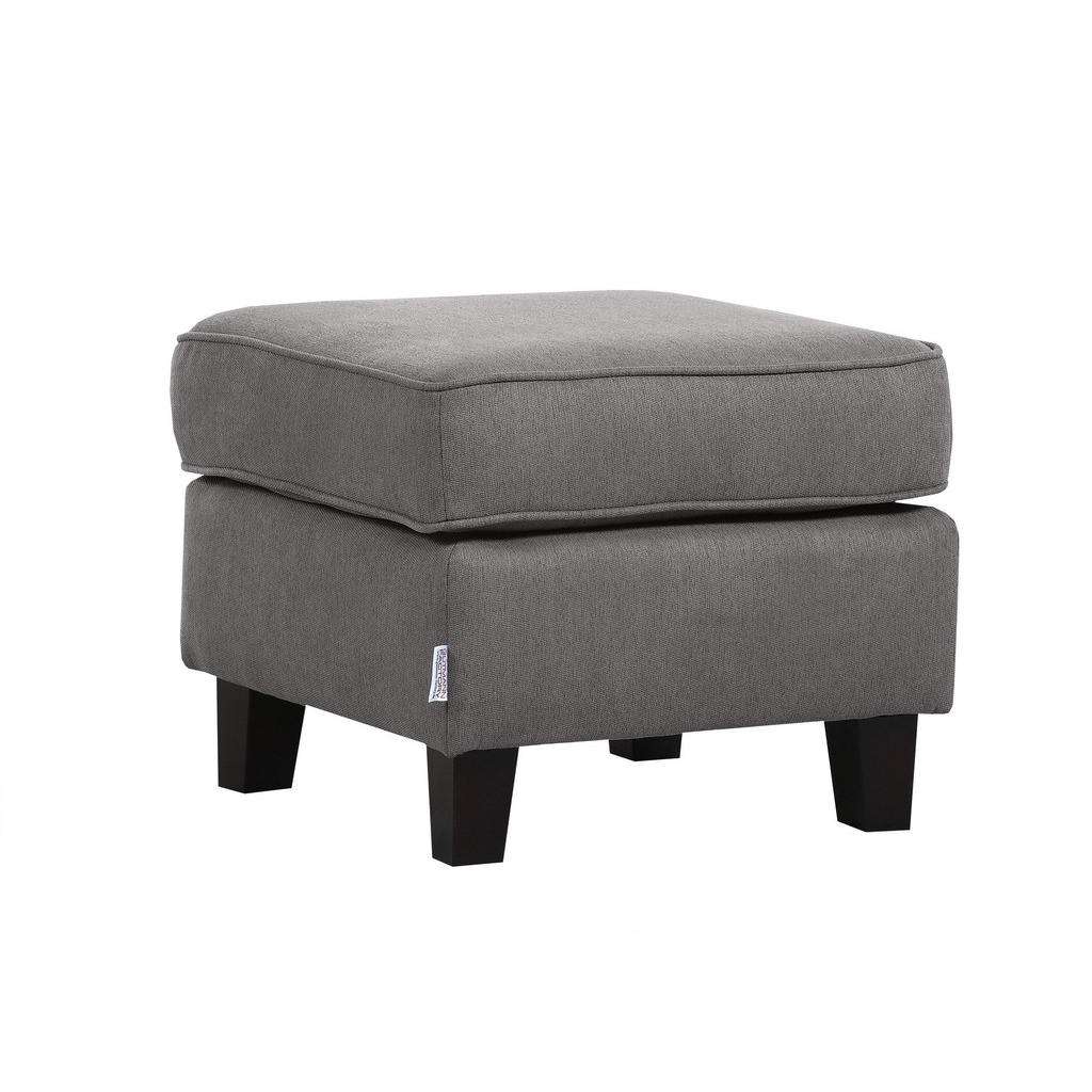 XXXL HOCKER Flachgewebe Kiefer massiv Grau