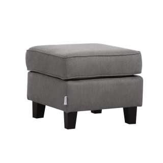 XXXL HOCKER Flachgewebe Kiefer massiv Grau