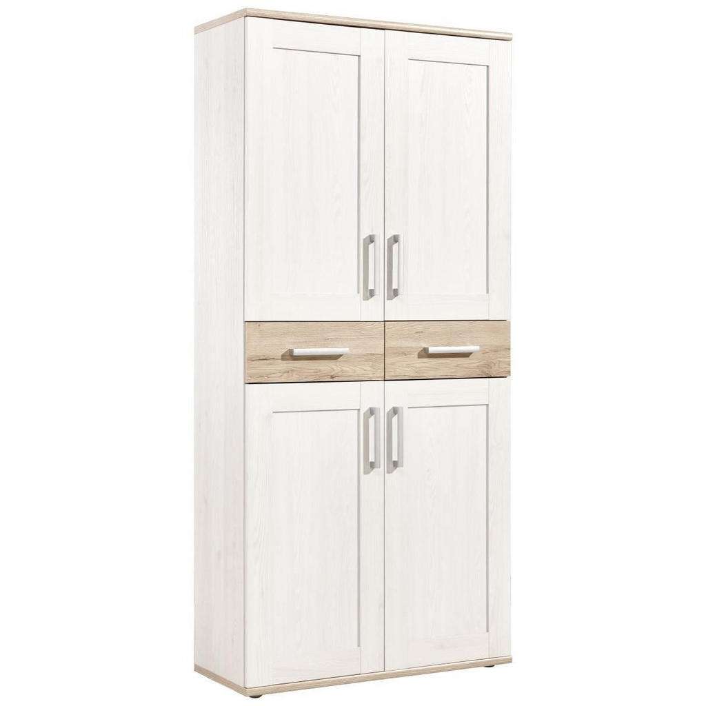 Xora SCHUHSCHRANK Weiß, Braun