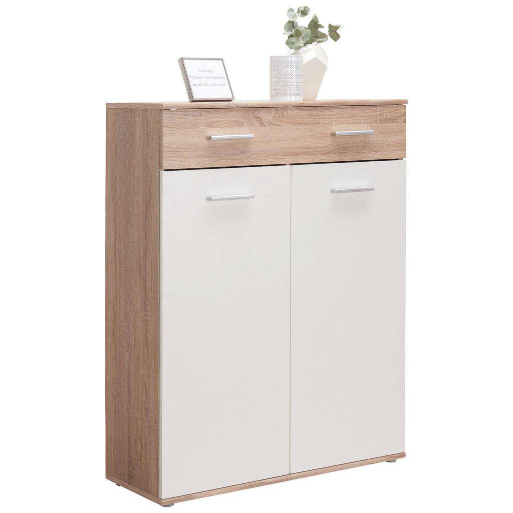 Carryhome SCHUHSCHRANK Weiß, Beige