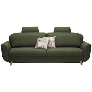 Novel SCHLAFSOFA Webstoff Grün