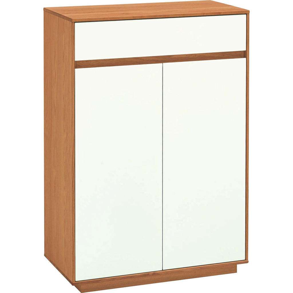 XXXL SCHUHSCHRANK Eiche teilmassiv lackiert Weiß, Braun