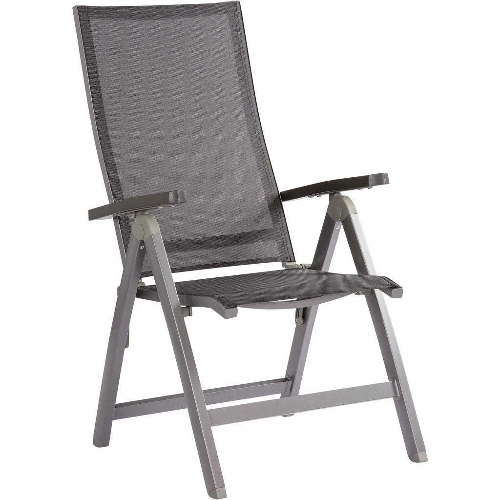 Stern GARTENKLAPPSESSEL Aluminium Grau