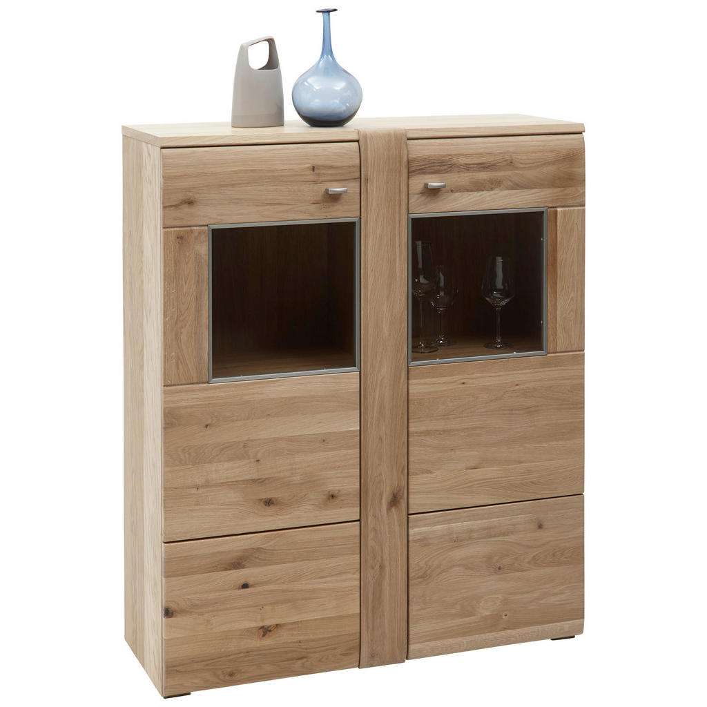 Voleo HIGHBOARD Eiche furniert, massiv geölt Braun