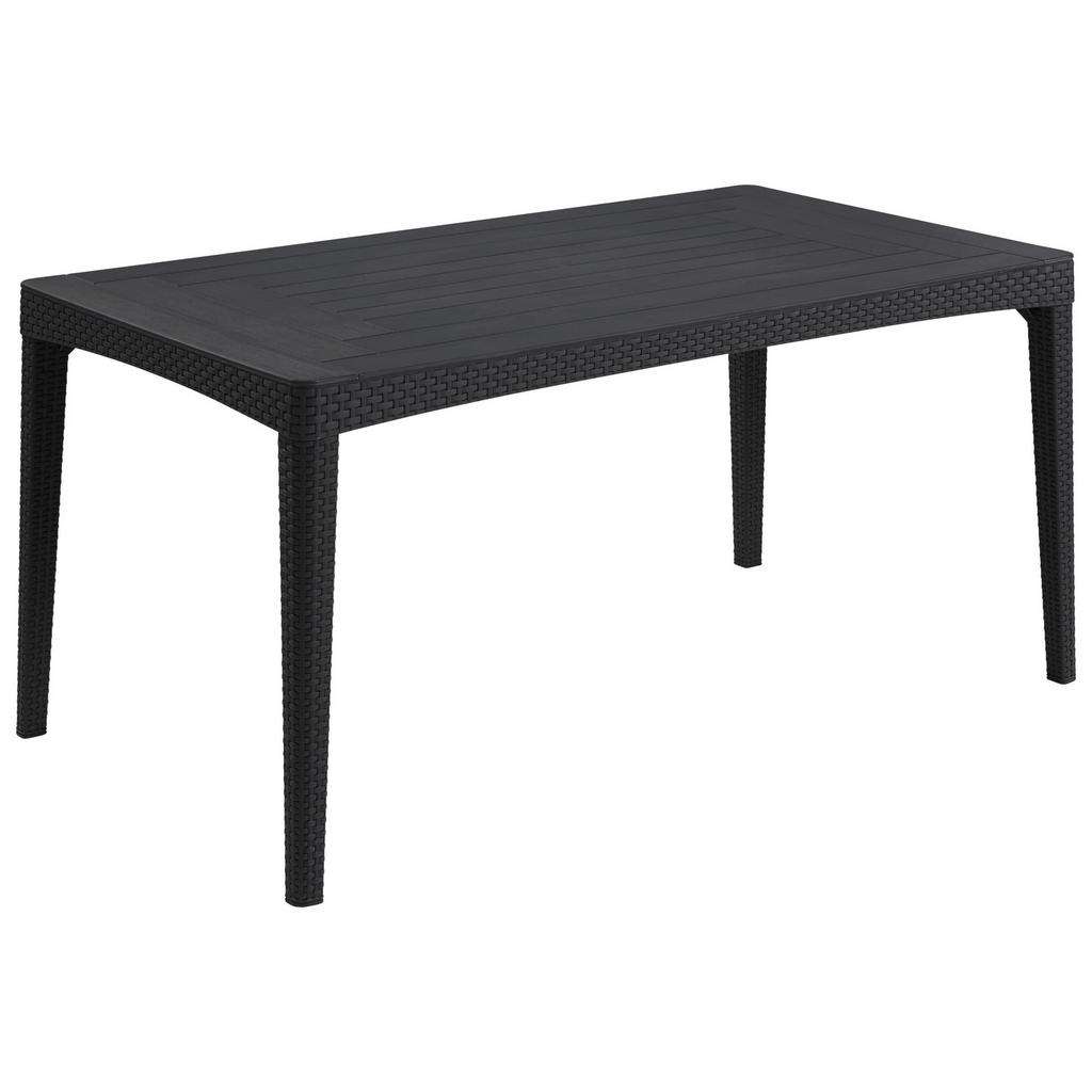 Ambia Garden GARTENTISCH Kunststoff Grau