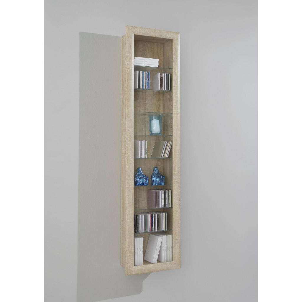 Carryhome HÄNGEVITRINE Eiche Braun