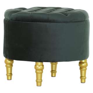 Carryhome HOCKER Samt Grün