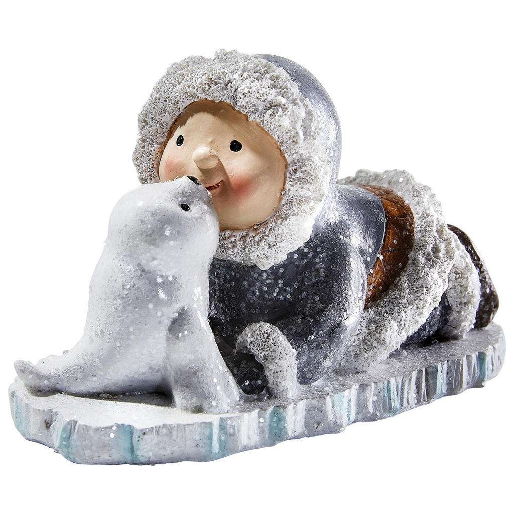 X-Mas DEKOFIGUR KIND, Grau