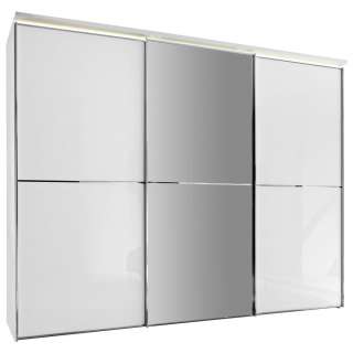 Moderano SCHWEBETÜRENSCHRANK 3-türig Weiß
